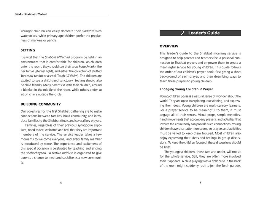Shabbat b'Yachad Leader's Guide and CD Set